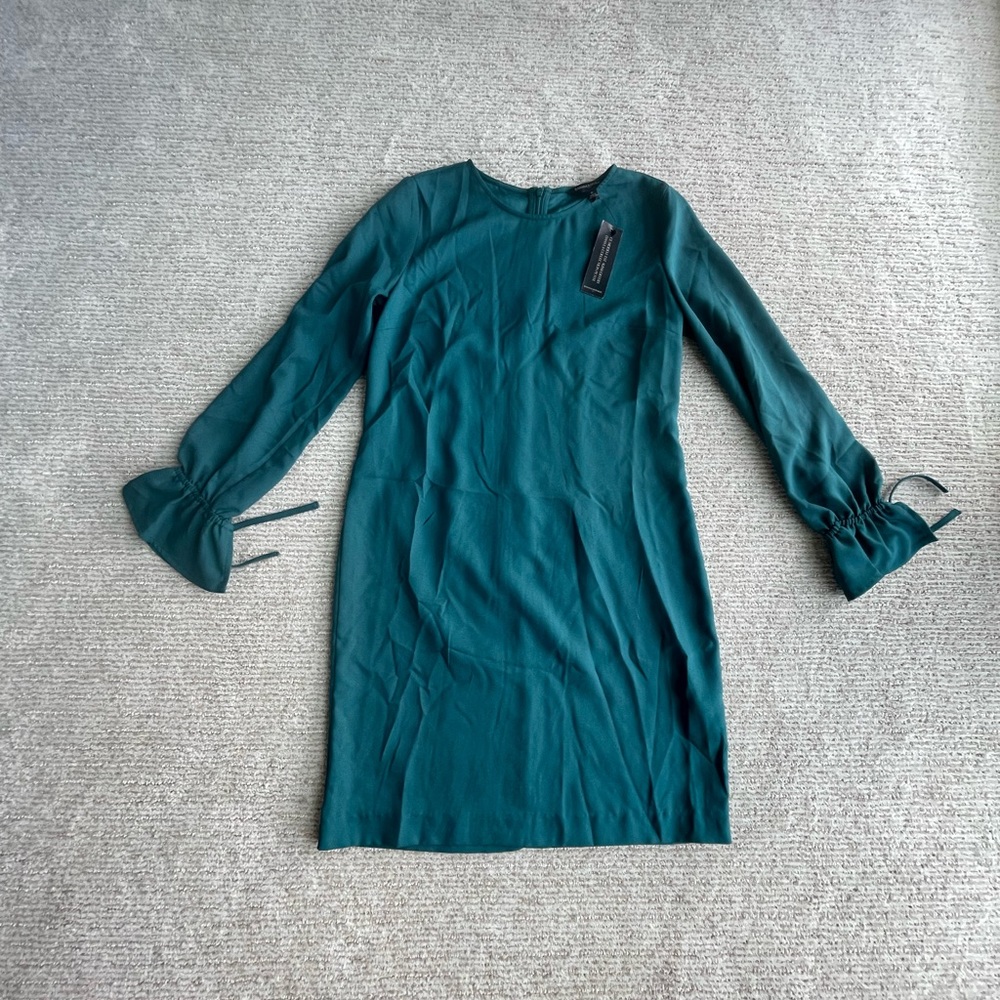 Green mini dress
